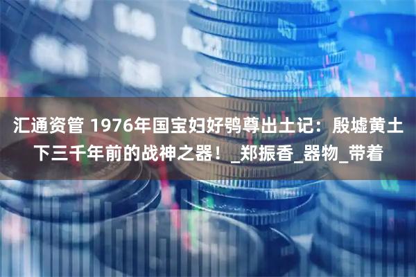 汇通资管 1976年国宝妇好鸮尊出土记:殷墟黄土下三千年前的战神之器!_郑振香_器物_带着